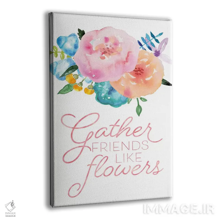 تابلو دکوراتیو گل ها در شکوفایی کامل I اثر نون دی دیزاین - نمای پرسپکتیو محصول