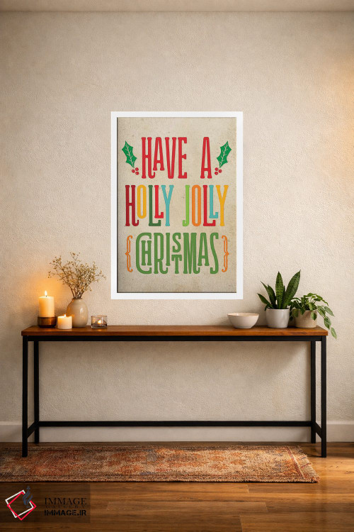 تابلو دکوراتیو کریسمس رنگارنگ I اثر نون دی دیزاین - D1W