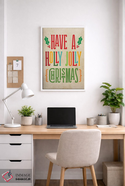 تابلو دکوراتیو کریسمس رنگارنگ I اثر نون دی دیزاین - D2W