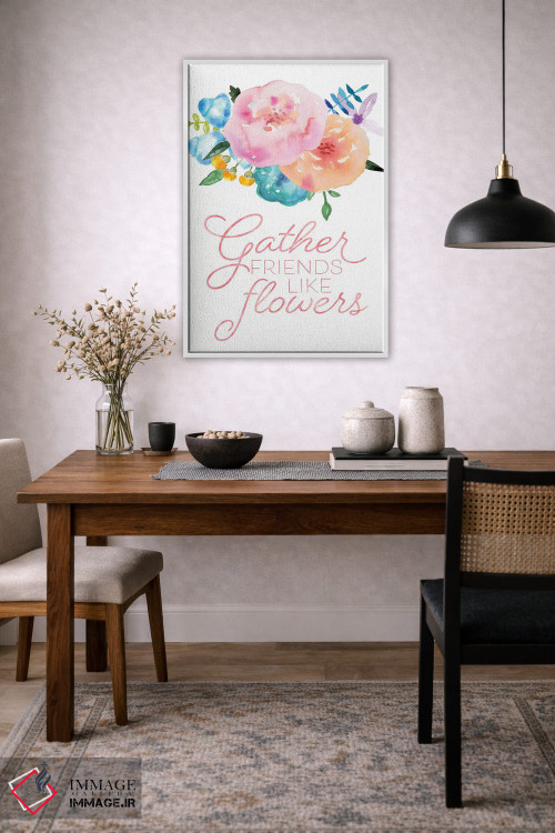 تابلو دکوراتیو گل ها در شکوفایی کامل I اثر نون دی دیزاین - D3W