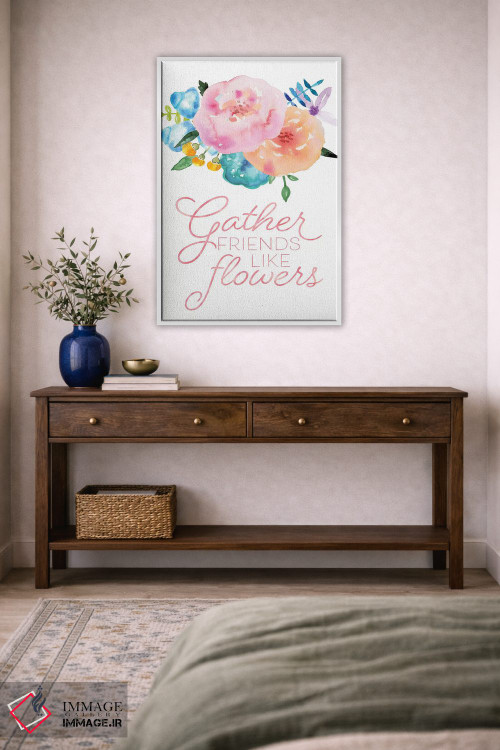 تابلو دکوراتیو گل ها در شکوفایی کامل I اثر نون دی دیزاین - D4W