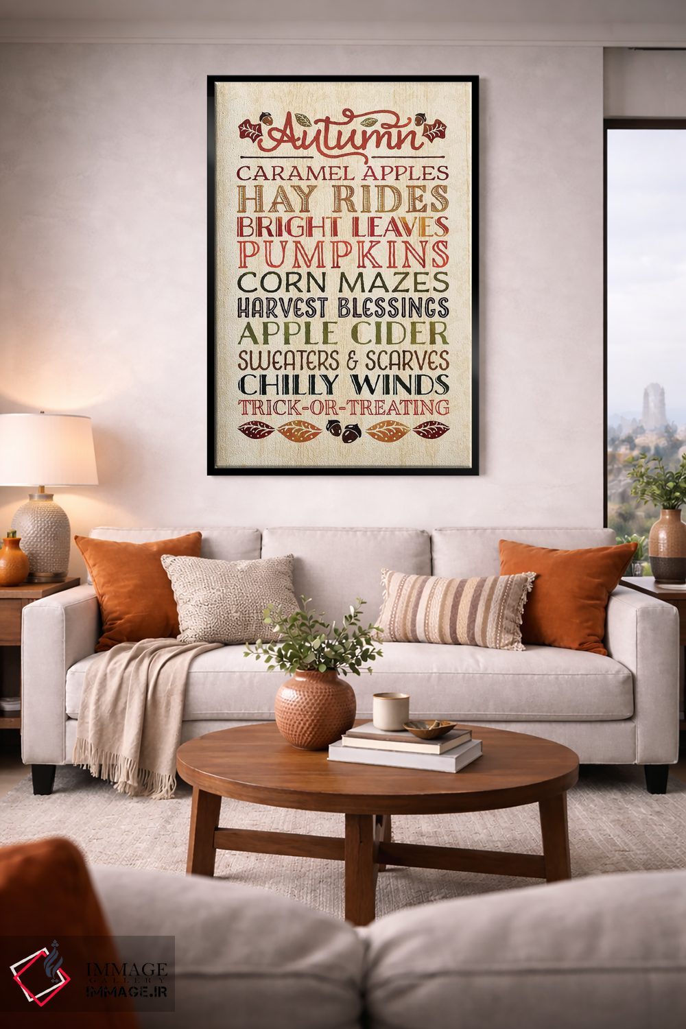 تابلو دکوراتیو نشانه های پاییز اثر نون دی دیزاین - D3B