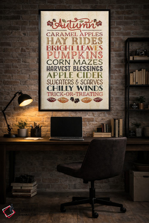 تابلو دکوراتیو نشانه های پاییز اثر نون دی دیزاین - D6B