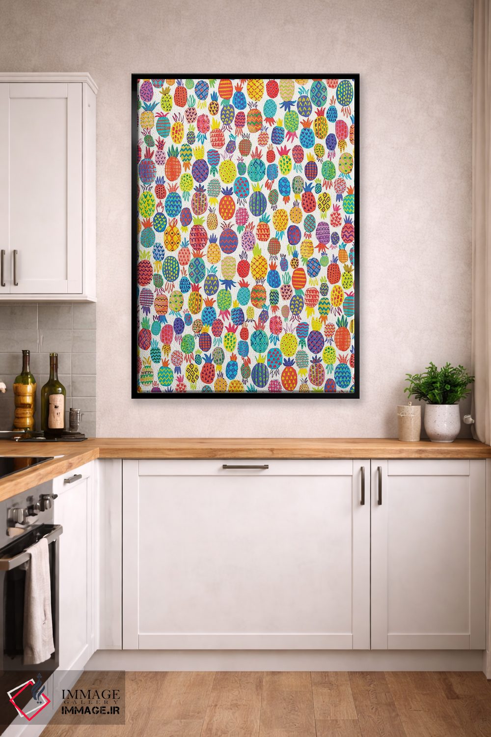 تابلو دکوراتیو آناناس های بامزه اثر نینولا دیزاین - D3B