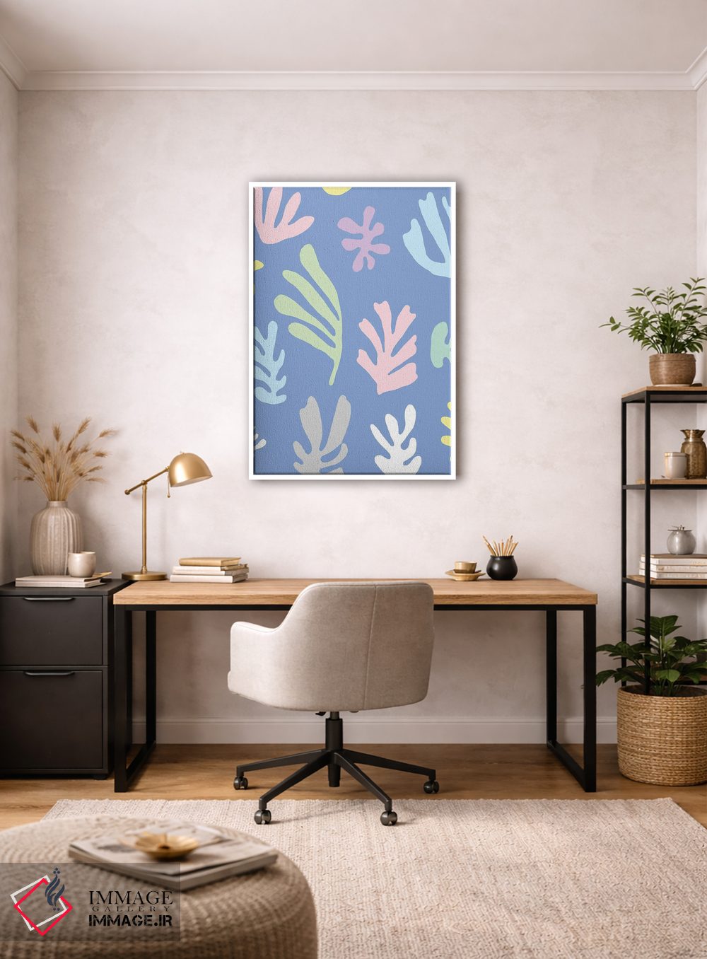 تابلو مدرن برگ های رنگی ماتیس اثر نینولا دیزاین - D3W