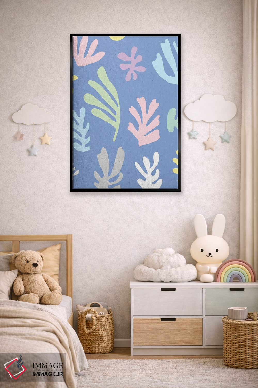 تابلو مدرن برگ های رنگی ماتیس اثر نینولا دیزاین - D5B