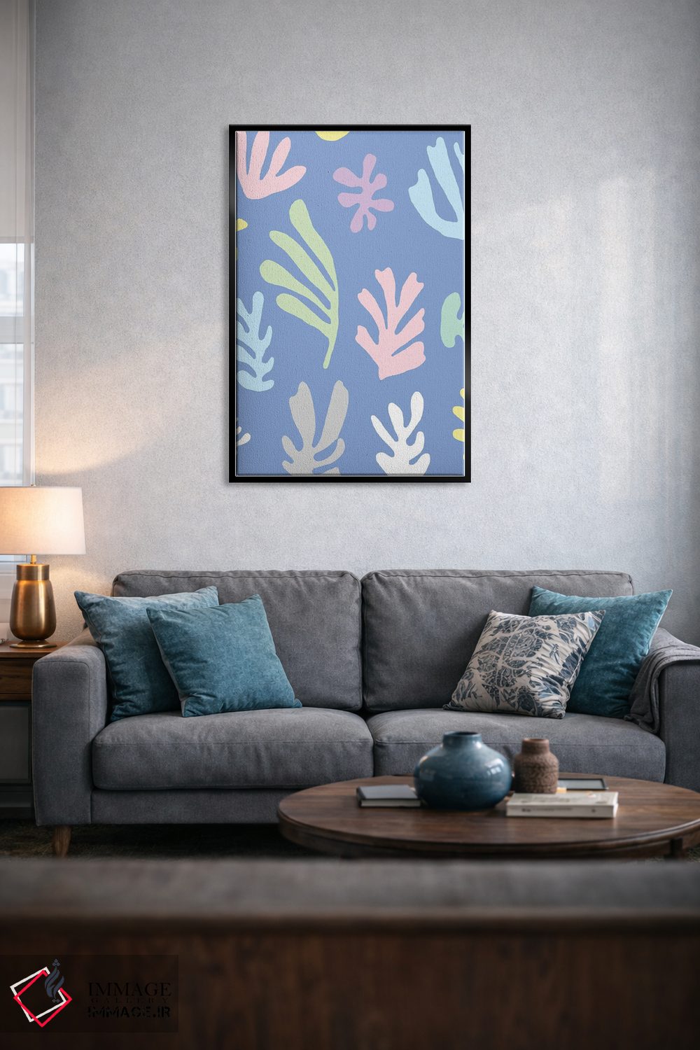 تابلو مدرن برگ های رنگی ماتیس اثر نینولا دیزاین - D6B