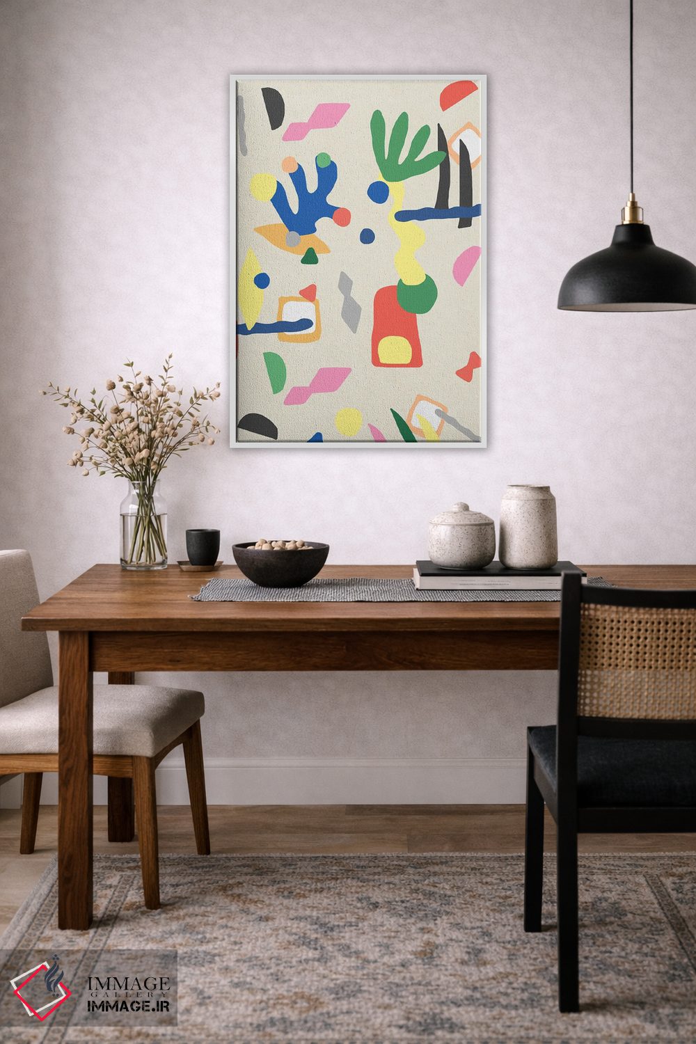 تابلو مینیمال قطعات مدرن اثر نینولا دیزاین - D3W