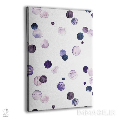 تابلو مینیمال خال خالی های وری پری و یاسی اثر نینولا دیزاین - نمای پرسپکتیو محصول