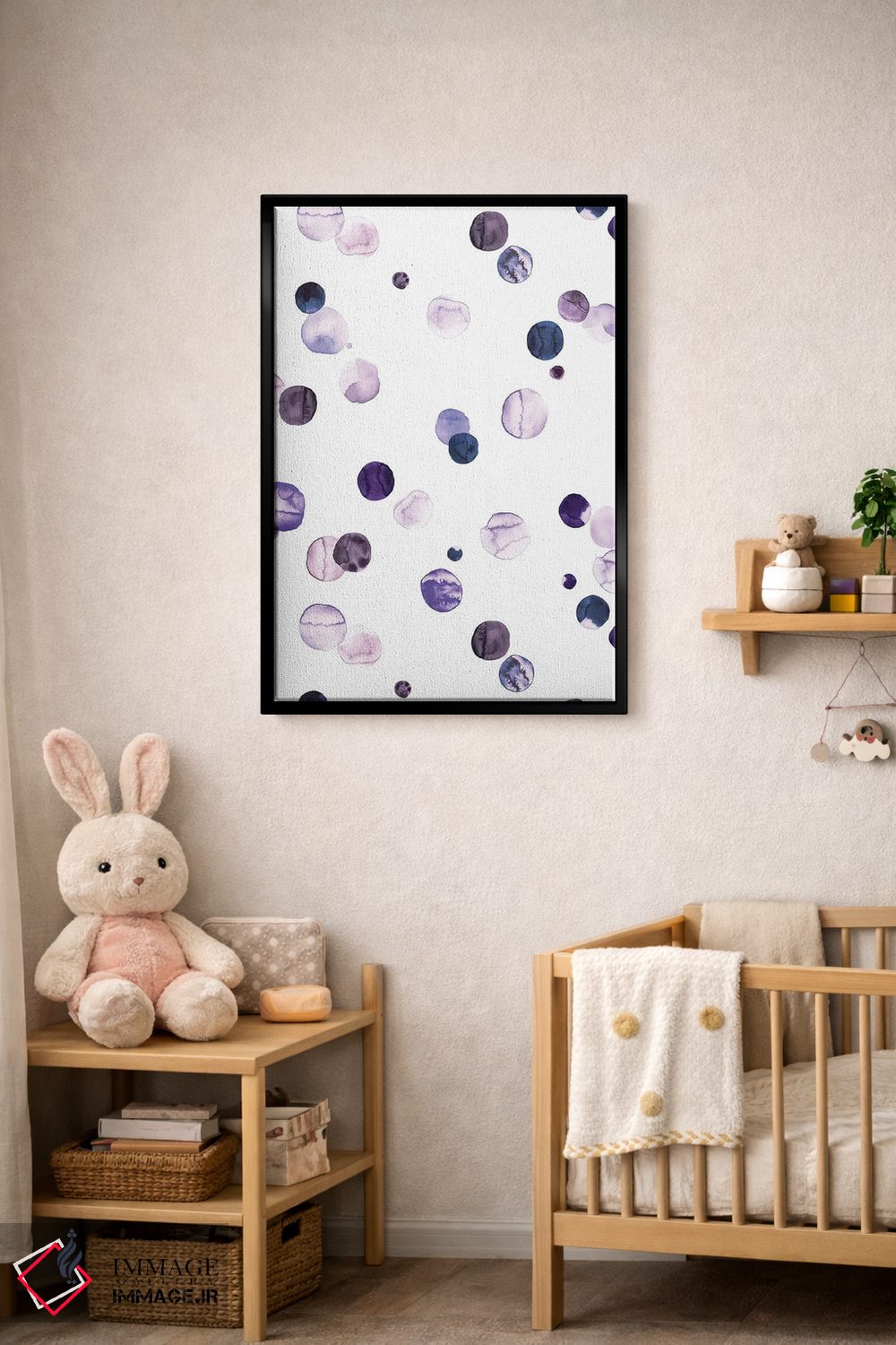 تابلو مینیمال خال خالی های وری پری و یاسی اثر نینولا دیزاین - D5B