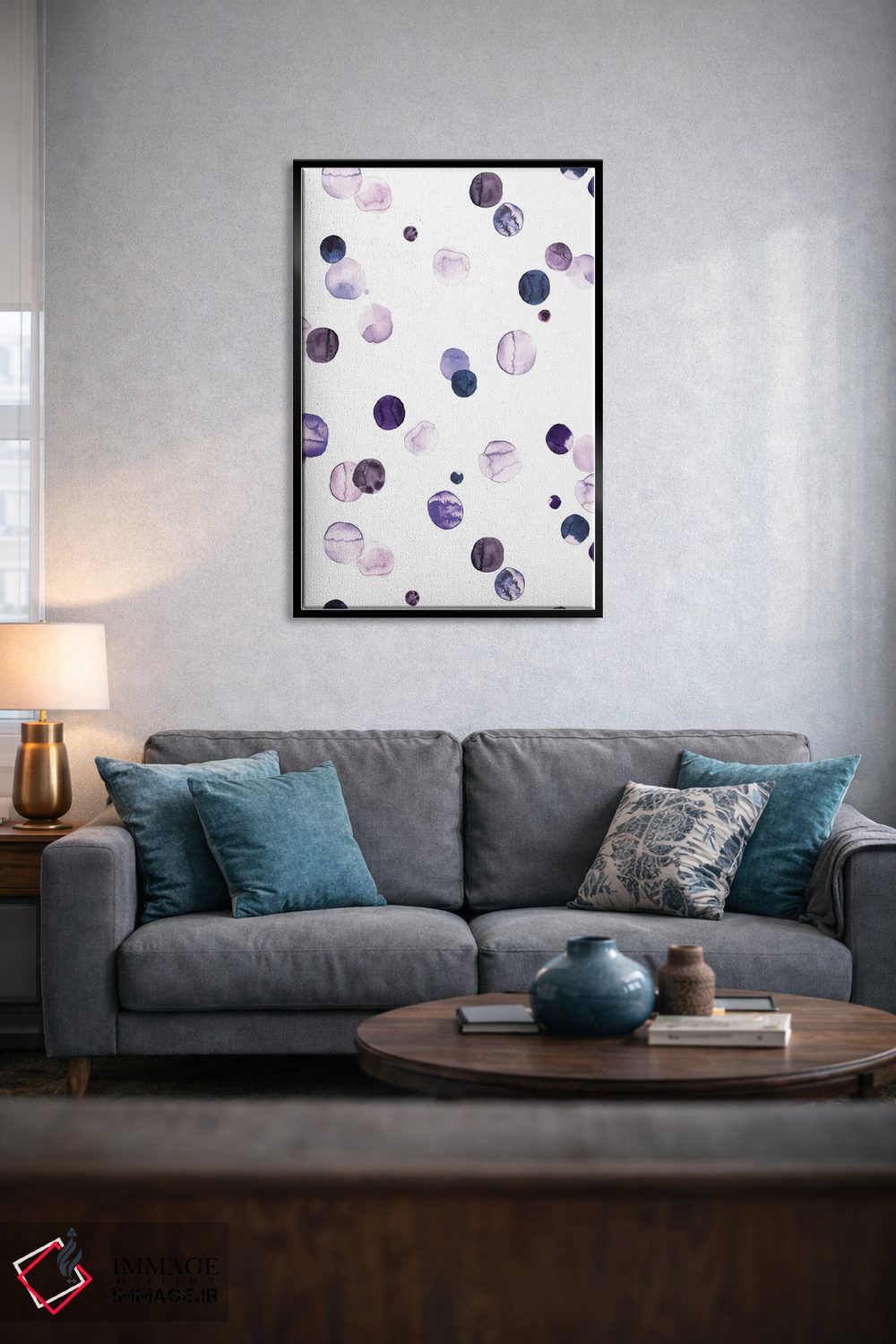 تابلو مینیمال خال خالی های وری پری و یاسی اثر نینولا دیزاین - D6B