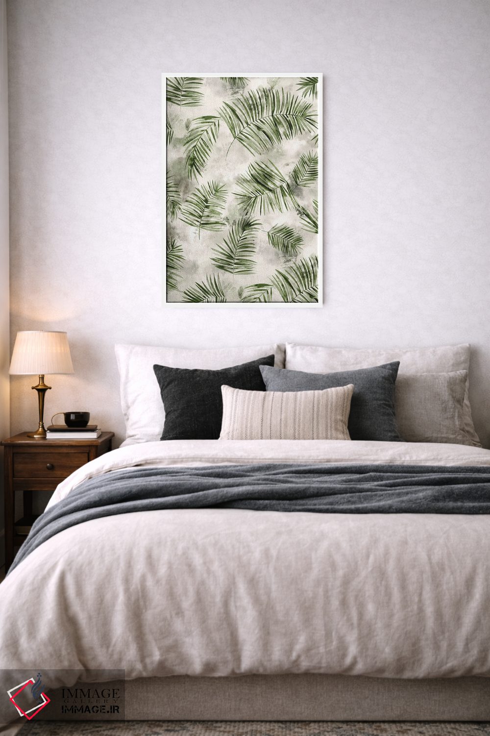 تابلو دکوراتیو نخل های سبز گیاهی اثر نینولا دیزاین - D4W