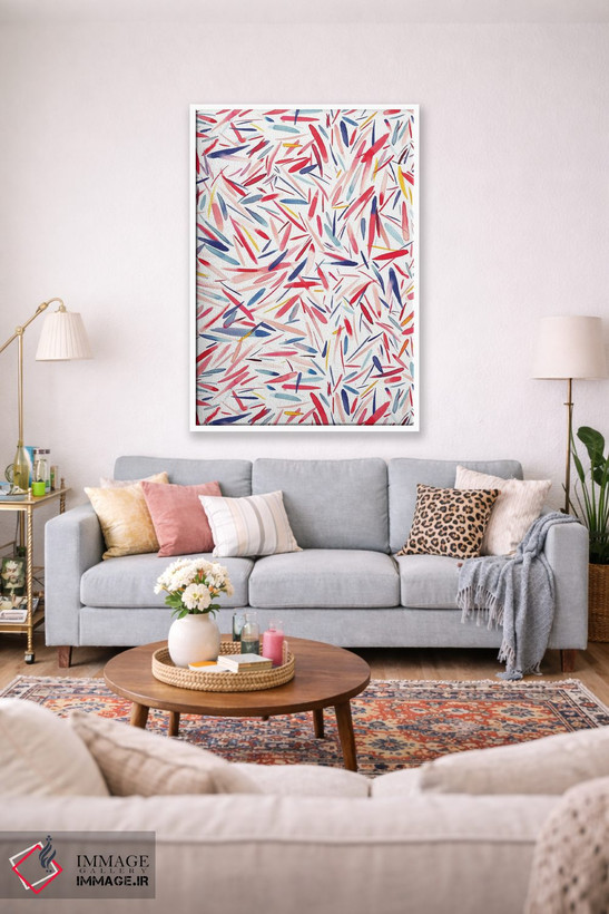 تابلو انتزاعی باران تعطیلات اثر نینولا دیزاین - D1W