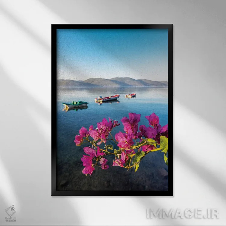 تابلو انتزاعی Turkey I,آکیاکا، ترکیه ۱ اثر نجدت دوزن - نمای قابدار مشکی