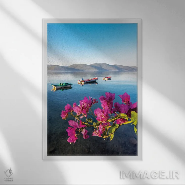 تابلو انتزاعی Turkey I,آکیاکا، ترکیه ۱ اثر نجدت دوزن - نمای قابدار سفید