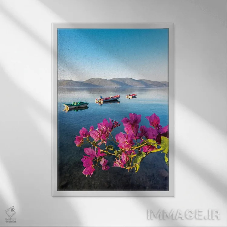 تابلو انتزاعی Turkey I,آکیاکا، ترکیه ۱ اثر نجدت دوزن - نمای قابدار سفید