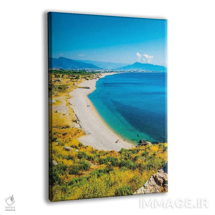 تابلو دکوراتیو دریای مدیترانه اثر نجدت دوزن - نمای پرسپکتیو محصول