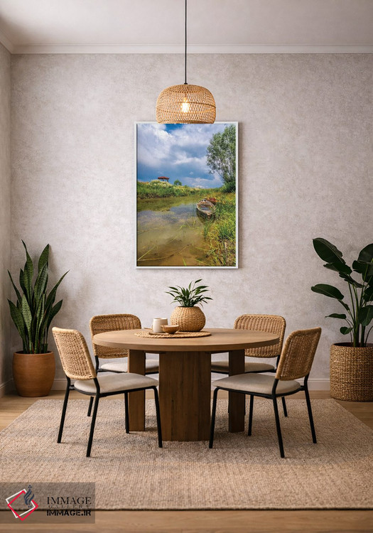 تابلو دکوراتیو دریاچه ابر ۳ اثر نجدت دوزن - D3W