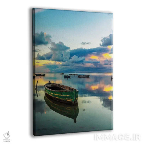 تابلو دکوراتیو دریای اژه اثر نجدت دوزن - نمای پرسپکتیو محصول