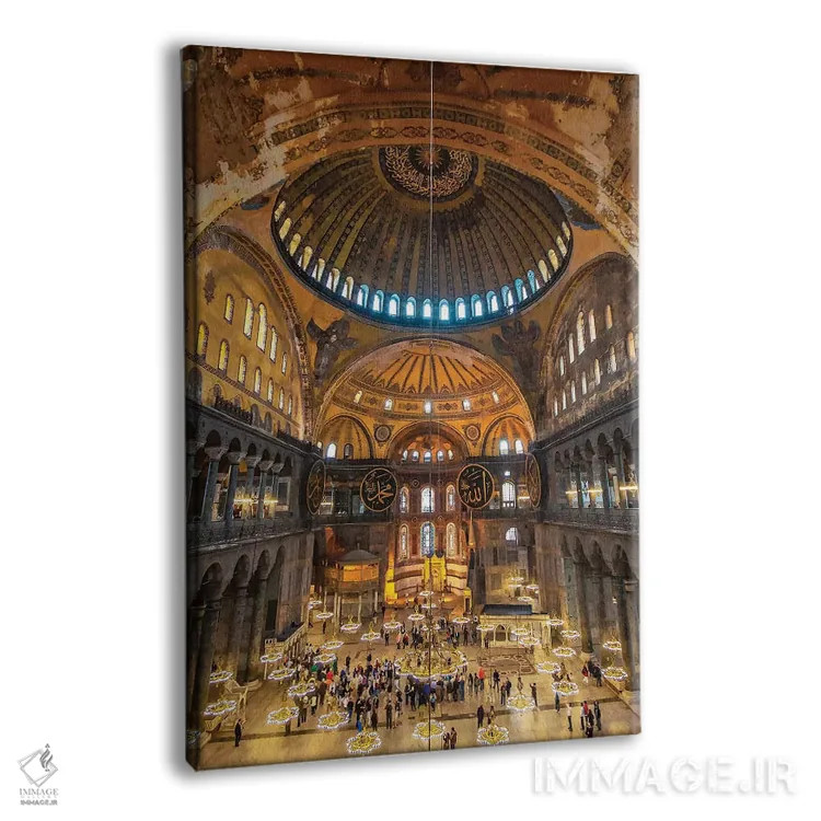 تابلو دکوراتیو ایاصوفیه اثر نجدت دوزن - نمای پرسپکتیو محصول