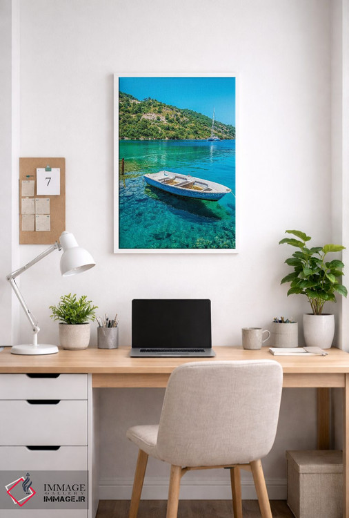 تابلو دکوراتیو آب زلال اثر نجدت دوزن - D4W