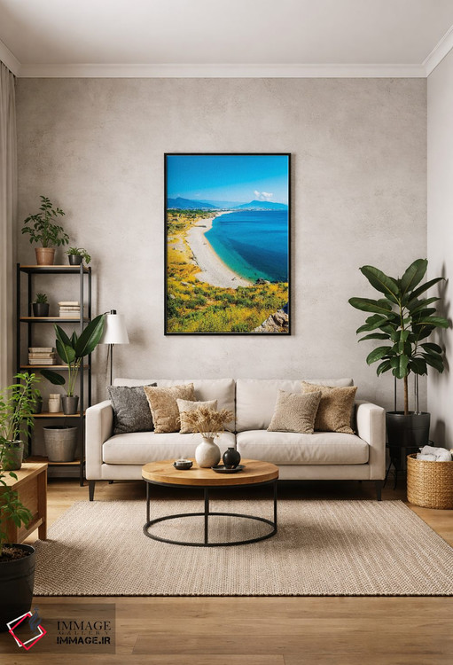 تابلو دکوراتیو دریای مدیترانه اثر نجدت دوزن - D1B