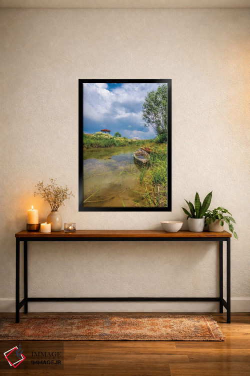 تابلو دکوراتیو دریاچه ابر ۳ اثر نجدت دوزن - D5B