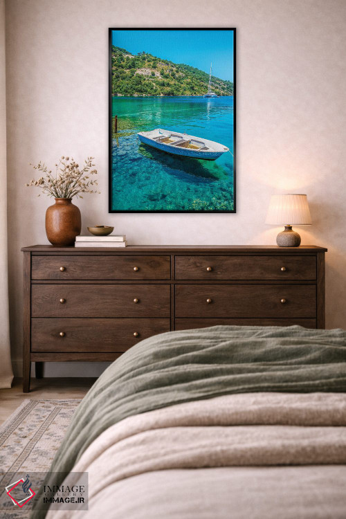 تابلو دکوراتیو آب زلال اثر نجدت دوزن - D5B