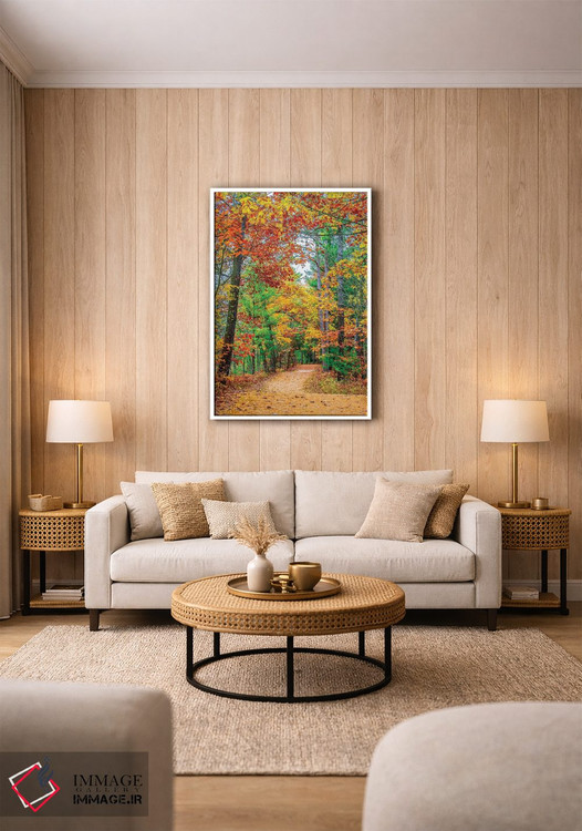تابلو دکوراتیو جاده به سوی جنگل اثر نجدت دوزن - D1W