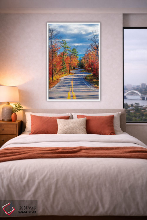 تابلو دکوراتیو جاده پیچ دار اثر نجدت دوزن - D3W