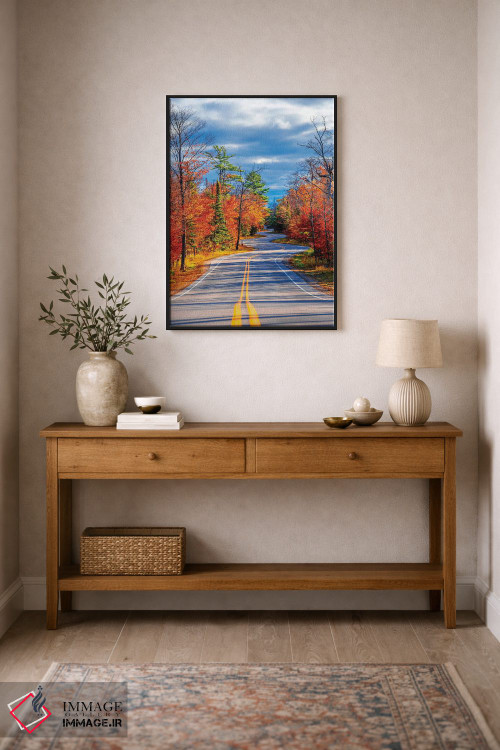 تابلو دکوراتیو جاده پیچ دار اثر نجدت دوزن - D1B