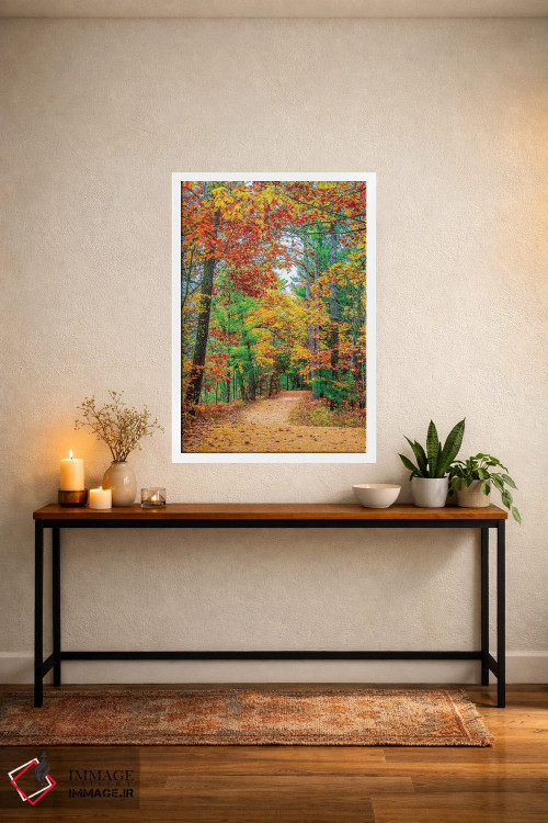 تابلو دکوراتیو جاده به سوی جنگل اثر نجدت دوزن - D3W