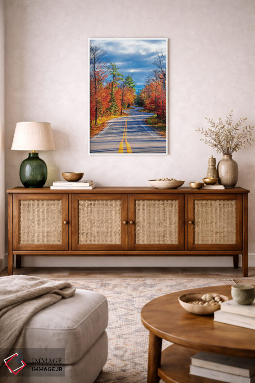 تابلو دکوراتیو جاده پیچ دار اثر نجدت دوزن - D2W