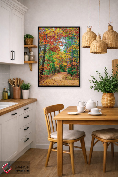 تابلو دکوراتیو جاده به سوی جنگل اثر نجدت دوزن - D5B