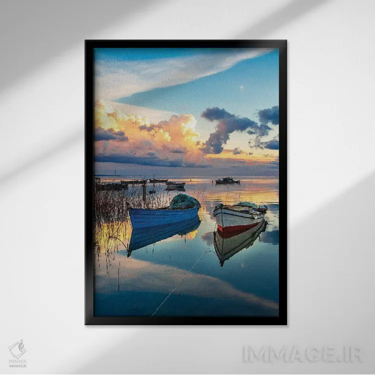 تابلو دکوراتیو کارینا اثر نجدت دوزن - نمای قابدار مشکی