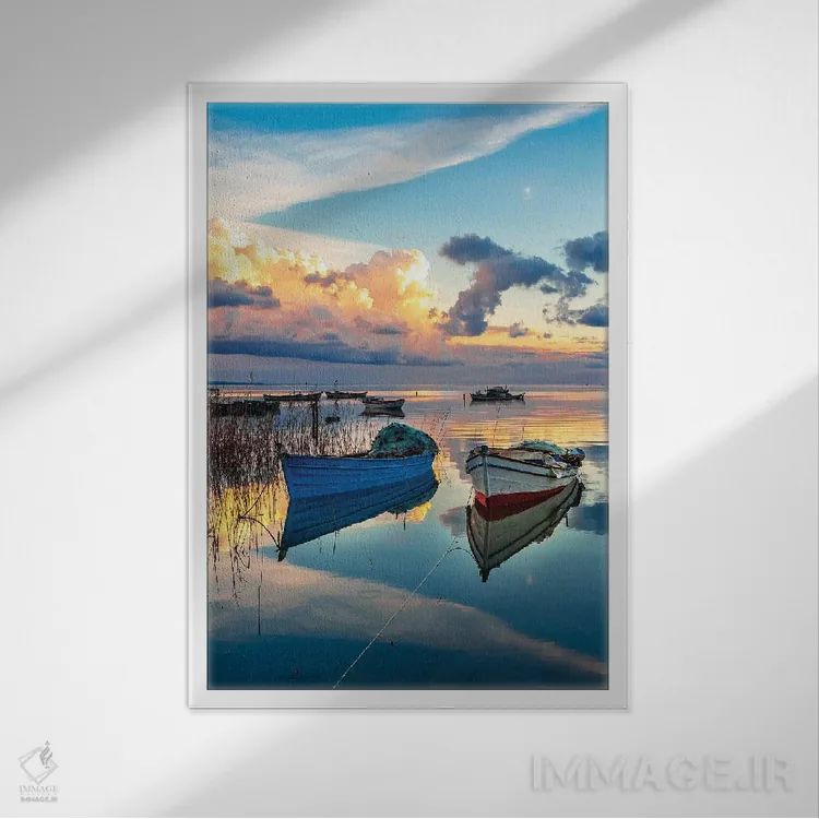 تابلو دکوراتیو کارینا اثر نجدت دوزن - نمای قابدار سفید