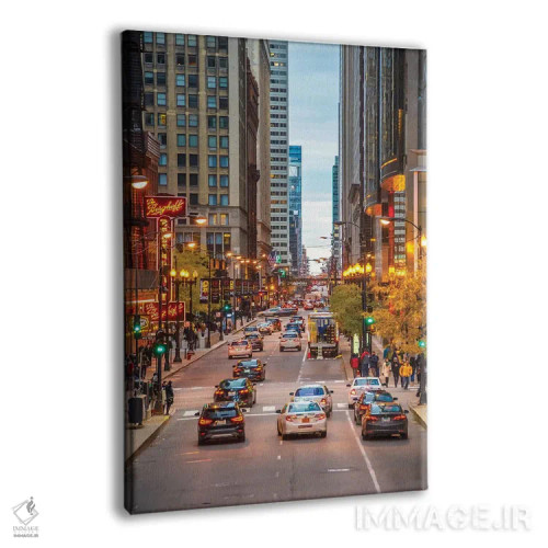 تابلو دکوراتیو ترافیک در شیکاگو اثر نجدت دوزن - نمای پرسپکتیو محصول
