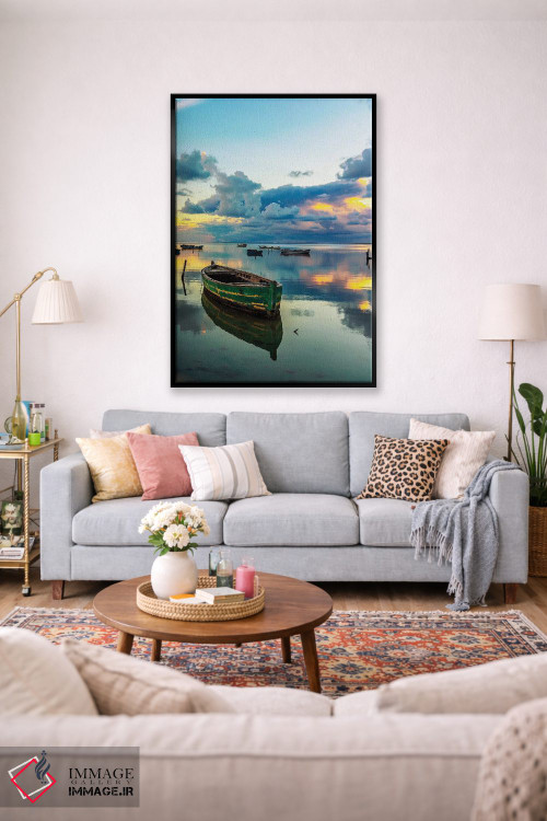 تابلو دکوراتیو دریای اژه اثر نجدت دوزن - D2B