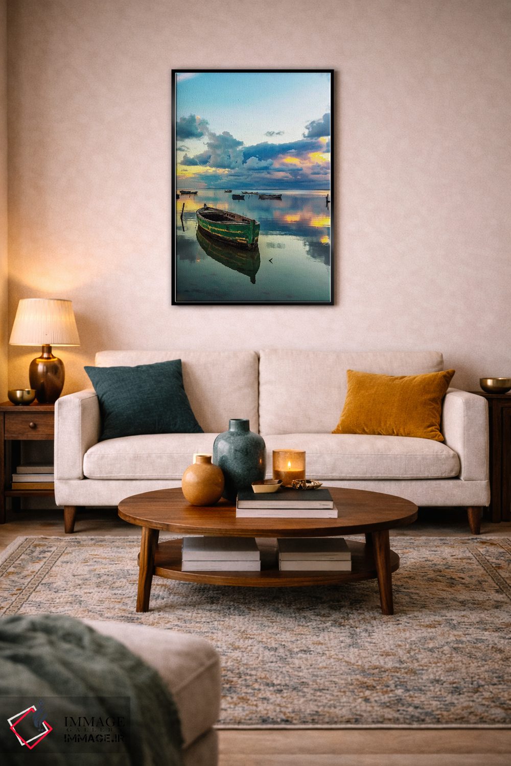 تابلو دکوراتیو دریای اژه اثر نجدت دوزن - D4B