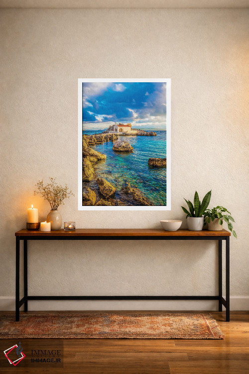 تابلو دکوراتیو جزیره خیوس اثر نجدت دوزن - D3W