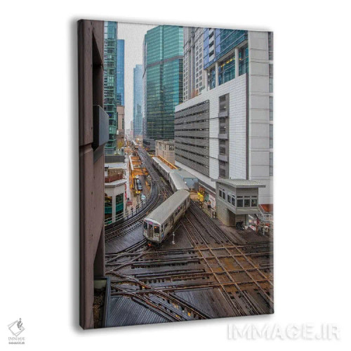 تابلو دکوراتیو لوپ شیکاگو اثر نجدت دوزن - نمای پرسپکتیو محصول