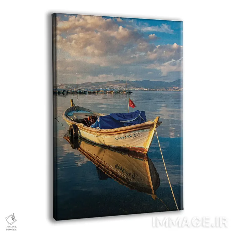 تابلو دکوراتیو انعکاس آبی اثر نجدت دوزن - نمای پرسپکتیو محصول