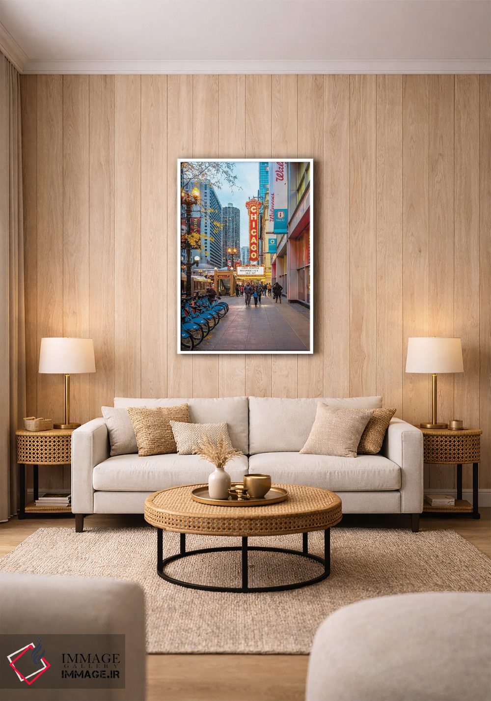 تابلو دکوراتیو تئاتر شیکاگو اثر نجدت دوزن - D1W