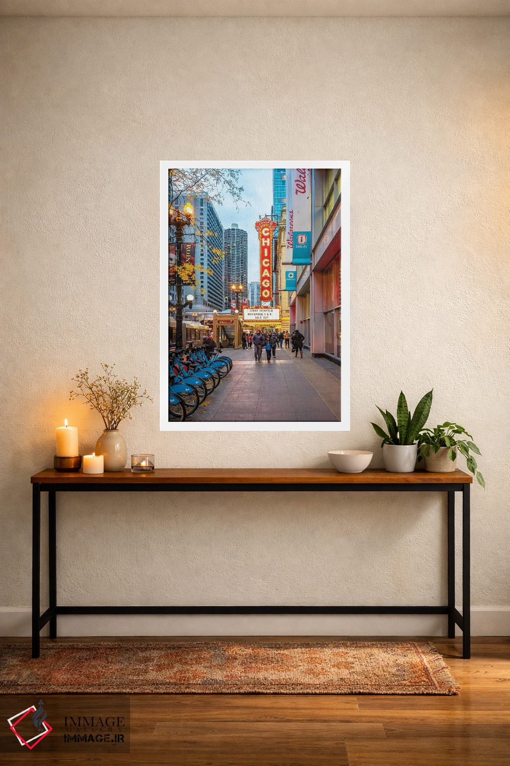 تابلو دکوراتیو تئاتر شیکاگو اثر نجدت دوزن - D2W