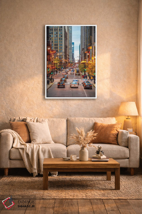 تابلو دکوراتیو ترافیک در شیکاگو اثر نجدت دوزن - D2W