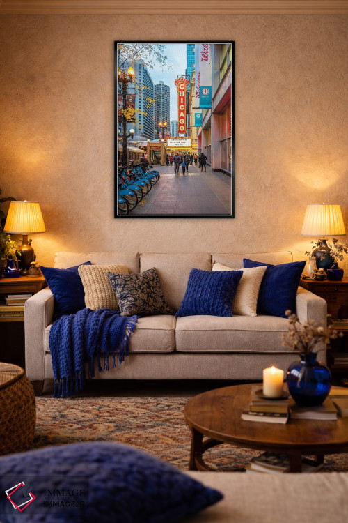 تابلو دکوراتیو تئاتر شیکاگو اثر نجدت دوزن - D4B