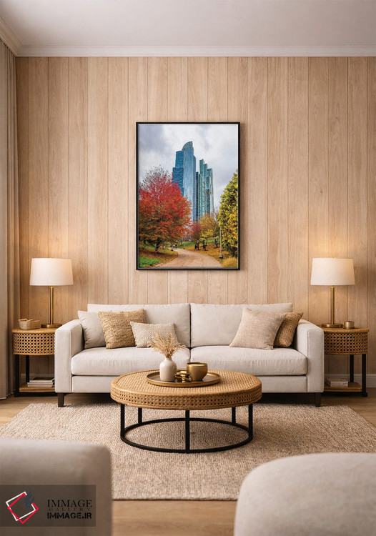 تابلو دکوراتیو آسمان خراش ها در شیکاگو اثر نجدت دوزن - D2B