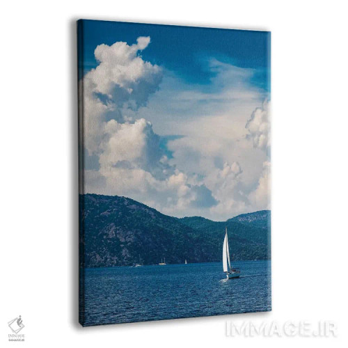 تابلو دکوراتیو دنیای آبی اثر نجدت دوزن - نمای پرسپکتیو محصول