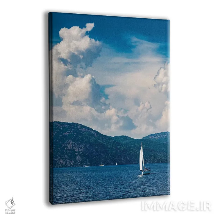 تابلو دکوراتیو دنیای آبی اثر نجدت دوزن - نمای پرسپکتیو محصول