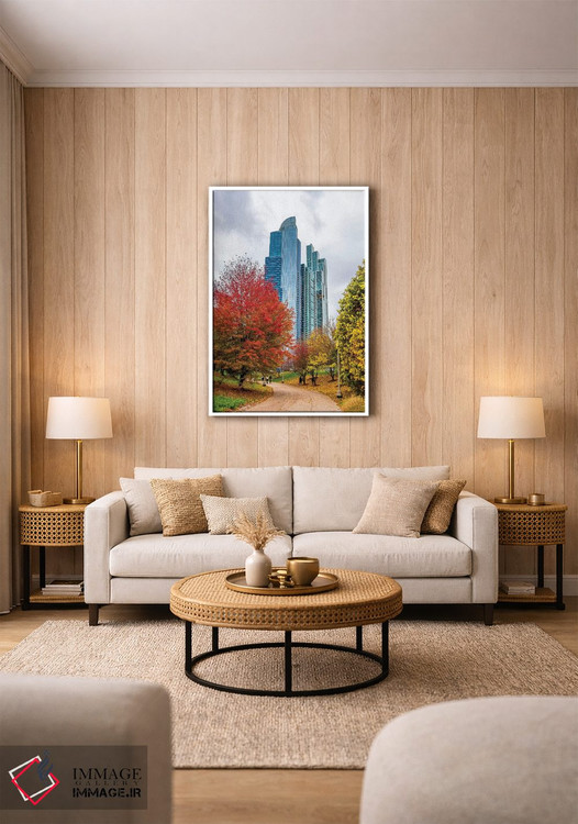 تابلو دکوراتیو آسمان خراش ها در شیکاگو اثر نجدت دوزن - D1W